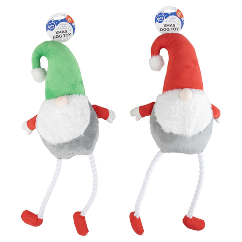 Duvo+ Hundespielzeug X-Mas Kobold mit Seil