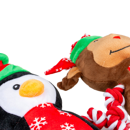 weitere Abbildung Duvo+ Hundespielzeug Xmas Kuscheltier Pinguin oder Rentier