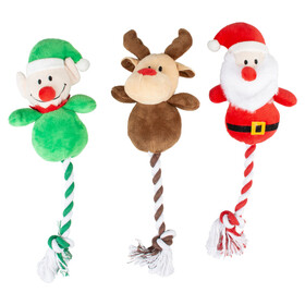 Abbildung Duvo+ Hundespielzeug Xmas Kuscheltier mit Seil