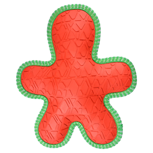 Duvo+ Hundespielzeug Xmas Oxford Lebkuchenmann grün/rot