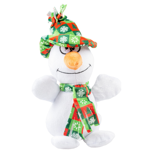 Duvo+ Hundespielzeug Xmas Plüsch Schneemann weiß