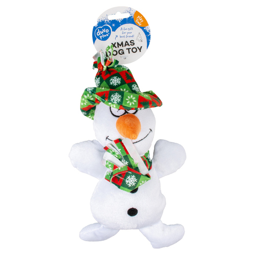 weitere Abbildung Duvo+ Hundespielzeug Xmas Plsch Schneemann wei
