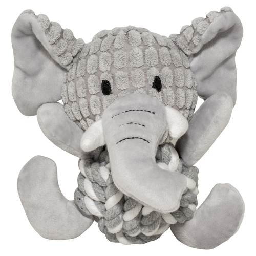 Duvo+ Hundespielzeug Zoo Friends Elefant Ball grau