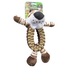 Abbildung Duvo+ Hundespielzeug Zoo Friends Tiger Ring braun