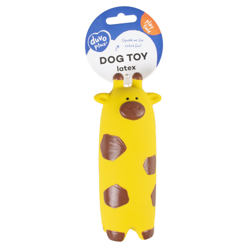 weitere Abbildung Duvo+ Hundespielzeug lange Giraffe aus Latex gelb