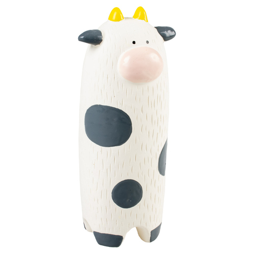 Duvo+ Hundespielzeug lange Kuh aus Latex weiß