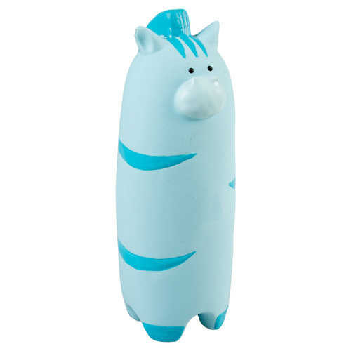 Duvo+ Hundespielzeug lange Zebra aus Latex blau