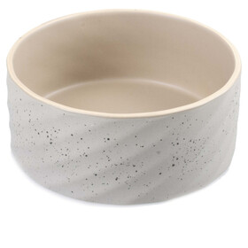 Abbildung Duvo+ Katzen-Futternapf Stone wavy dune grau-grn
