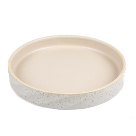 Abbildung Duvo+ Katzen-Futterschale Stone wavy dune grau-grn