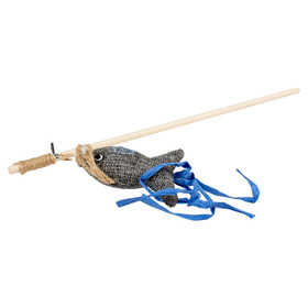 Abbildung Duvo+ Katzen-Spielangel Eco Navy Fisch mit Katzenminze