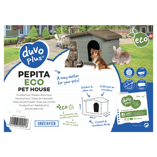 weitere Abbildung Duvo+ Katzenhtte Pepita Eco braun/grn
