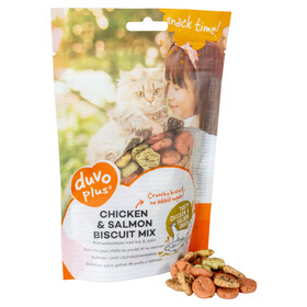 Abbildung Duvo+ Katzensnack Chicken & Salmon Biscuits Mix 50 g