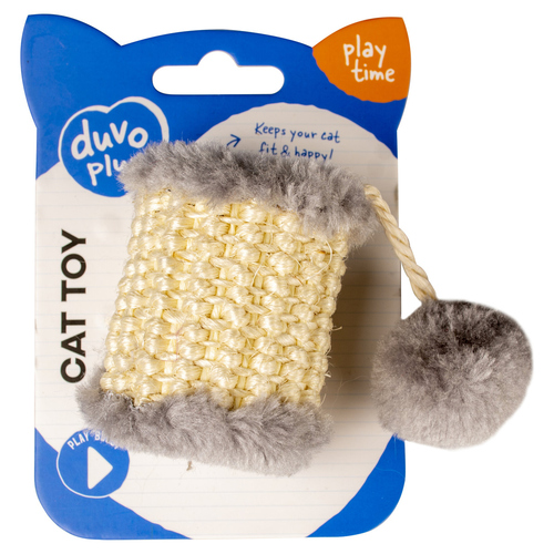 weitere Abbildung Duvo+ Katzenspielzeug Cushy Fass mit Ball grau