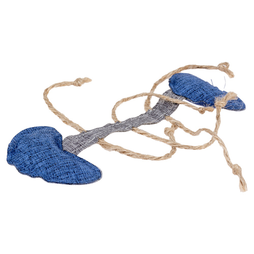 Duvo+ Katzenspielzeug Eco Navy Fischgräte & Katzenminze