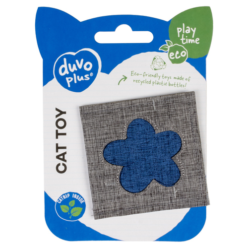 weitere Abbildung Duvo+ Katzenspielzeug Eco Navy Quadrat & Katzenminze