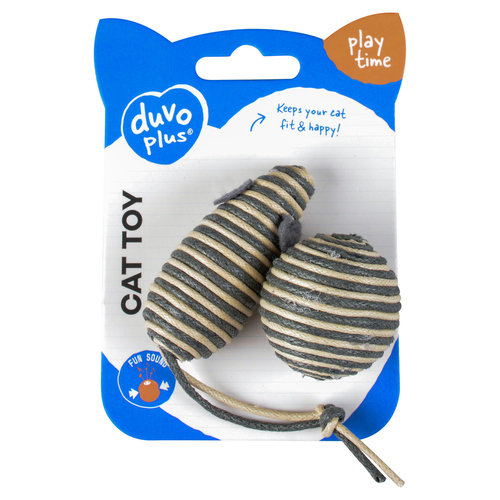 weitere Abbildung Duvo+ Katzenspielzeug Rope Maus & Ball grau