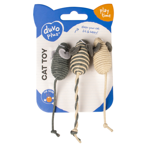 weitere Abbildung Duvo+ Katzenspielzeug Rope kleine Muse grau