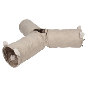 Abbildung Duvo+ Katzenspielzeug Spieltunnel Labyrinth Cozette beige