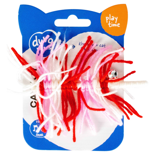 weitere Abbildung Duvo+ Katzenspielzeug Wooly Stick mit Glocke rot/wei