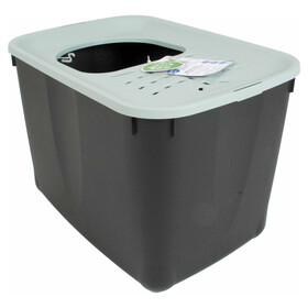 Abbildung Duvo+ Katzentoilette Micia ECO Top schwarz/ice
