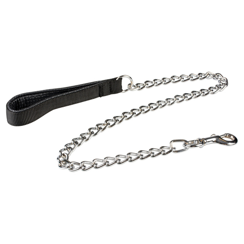 Duvo+ Kettenleine mit gepolsterten Griff schwarz, Maße: 100 cm / 2 mm