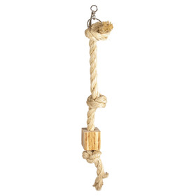 Abbildung Duvo+ Kletterseil Sisal mit Holzblock