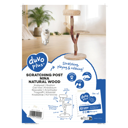 weitere Abbildung Duvo+ Kratzbaum Nina Natural Wood beige