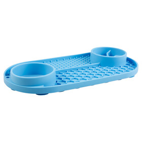 Abbildung Duvo+ Leckmatte Multi blau fr Katzen