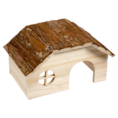 weitere Abbildung Duvo+ Nager-Holzlodge mit Rindendach