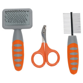 Abbildung Duvo+ Nager-Pflegeset orange/grau