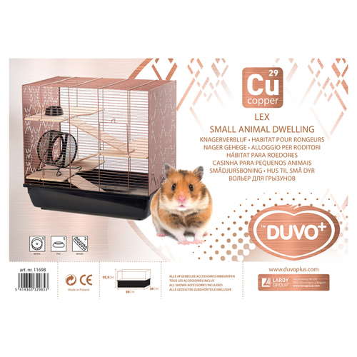weitere Abbildung Duvo+ Nagerkfig Copper Lex schwarz/kupfer