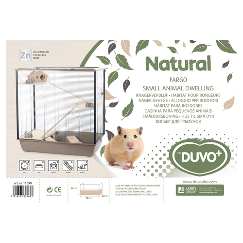 weitere Abbildung Duvo+ Nagerkfig Natural Fargo mokka/zinc