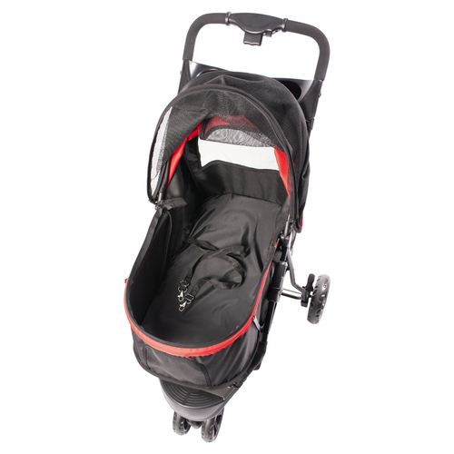 weitere Abbildung Duvo+ Pet Buggy 3-Rad schwarz/rot fr Hunde