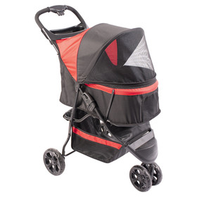 Abbildung Duvo+ Pet Buggy 3-Rad schwarz/rot fr Katzen