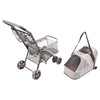 Duvo+ Pet Buggy Deluxe grau für Hunde Abbildung 2