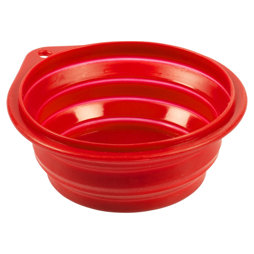 Duvo+ Reise-Futternapf Silikon rot, Maße: 18 cm