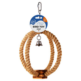 Abbildung Duvo+ Ringseil aus Sisal mit BBQ Block und Glocke beige
