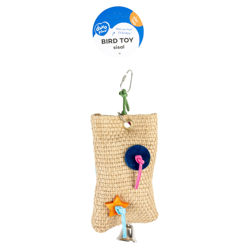 weitere Abbildung Duvo+ Sisal Snack-Beutel mit Papier, Holz & Glocke
