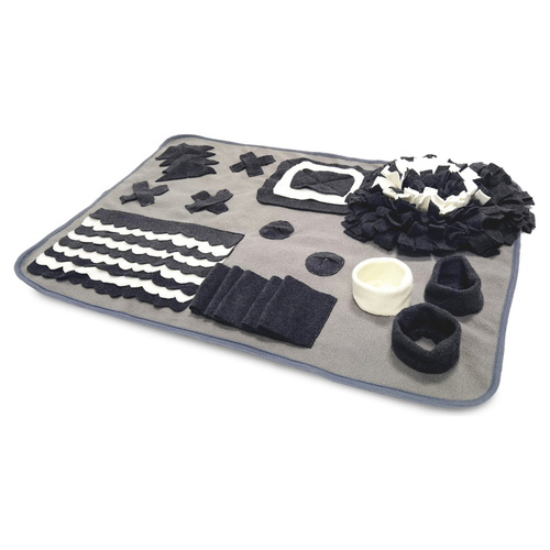 Duvo+ Snackmatte Deluxe grau/schwarz für Hunde