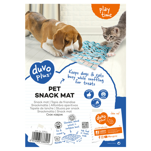 weitere Abbildung Duvo+ Snackmatte blau/grau fr Katzen