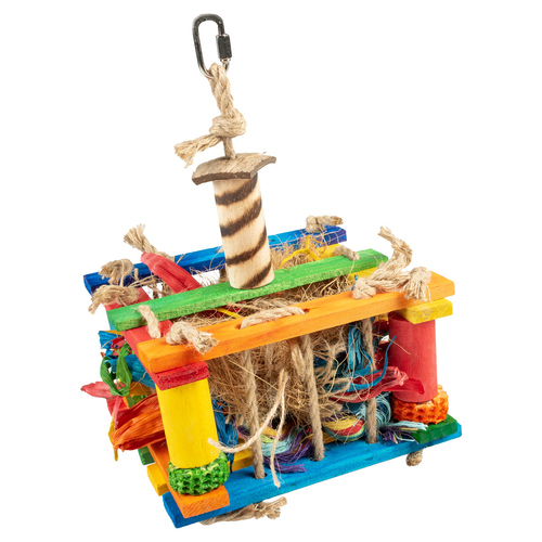 Duvo+ Spielkiste aus Holz mit Sisal & Kokos