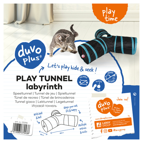 weitere Abbildung Duvo+ Spieltunnel Labyrinth blau/schwarz