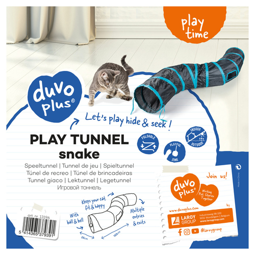 weitere Abbildung Duvo+ Spieltunnel Snake blau/schwarz