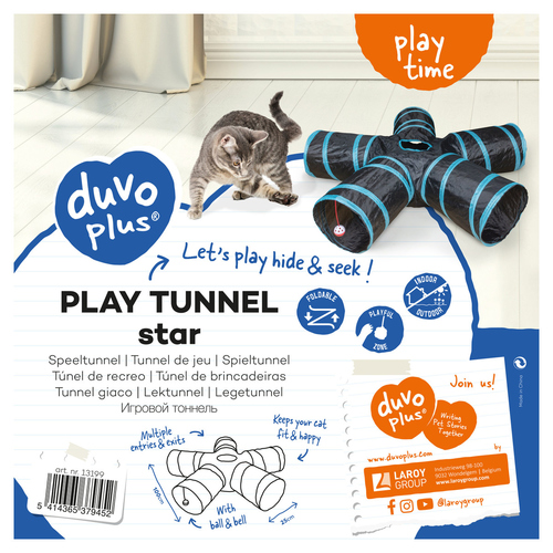 weitere Abbildung Duvo+ Spieltunnel Star blau/schwarz