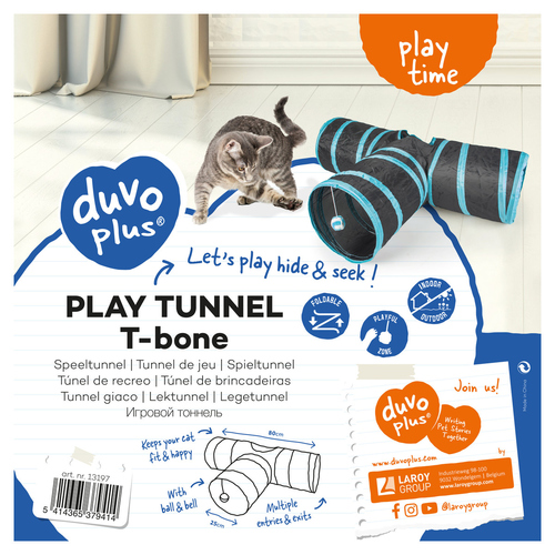 weitere Abbildung Duvo+ Spieltunnel T-Bone blau/schwarz