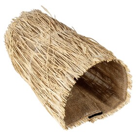 Abbildung Duvo+ Spieltunnel mit Gras aus Leinen beige