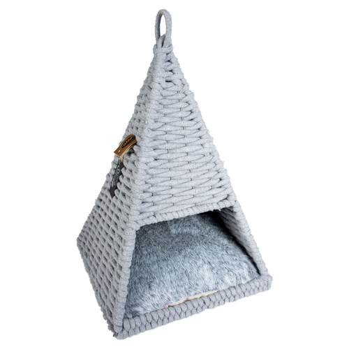 Duvo+ Tipi Oyster im Baumwollseil grau für Hunde