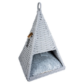 Abbildung Duvo+ Tipi Oyster im Baumwollseil grau fr Katzen