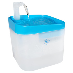 Abbildung Duvo+ Transparenter Trinkbrunnen blau/wei fr Katzen