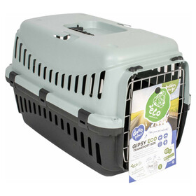 Abbildung Duvo+ Transportbox Gipsy ECO mit Metalltr hellgrau/dunkelgrau